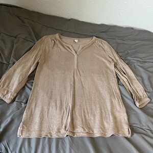 Tan blouse
